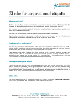 23 rules for corporate email etiquette