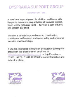 Dyspraxia Support Group