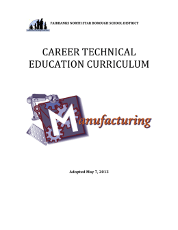 Manufacturing - Fairbanks North Star Borough School District