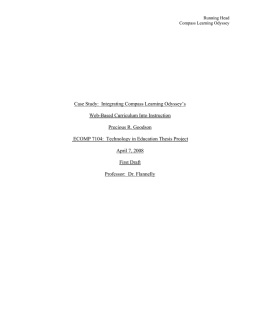 Web-Based Curriculum Into Instruction