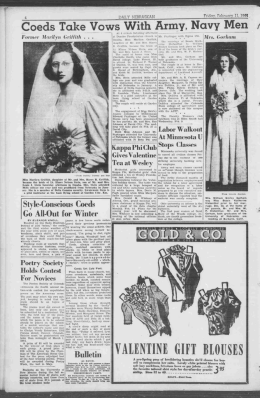 Coeds Take Vows With - Nebraska Newspapers