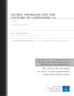 GLOBAL PROBLEMS AND THE CULTURE OF CAPITALISM, 3/e