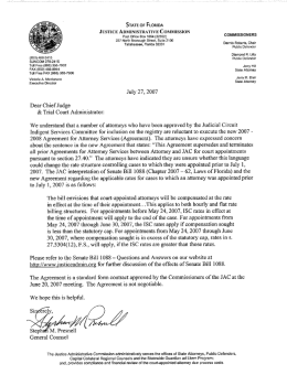 JUSTICE ADMINISTRATIVE COMMISSION