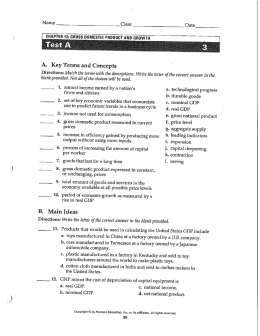 A. Key Terms and Concepts