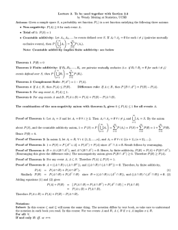 Lecture 2. To be used together with Section 2.3 by Wendy Meiring at