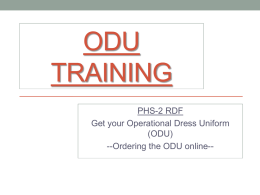 ODU Training