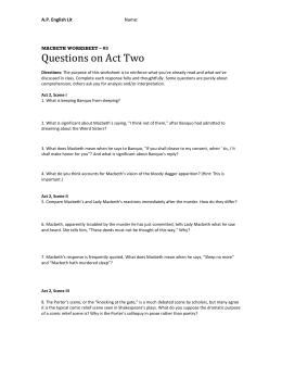 Questions on Act Two