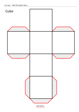 Page 1 Cut out... fold the black lines... Cube SEN Teacher sent