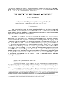 the history of the second amendment