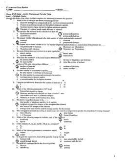 1st Semester Exam Review
