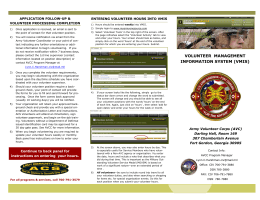 VMIS Brochure - Fort Gordon Family and MWR