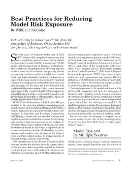 Best Practices for Reducing Model Risk Exposure