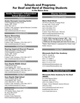 Schools and Programs For Deaf and Hard of Hearing Students