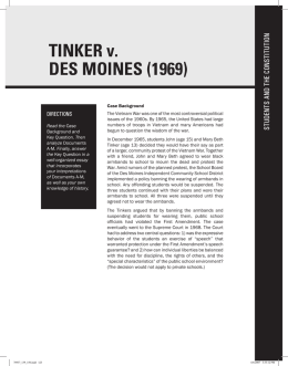 tinker v. des moines (1969)