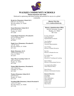 Elementary Handbook - Waukee Community School District