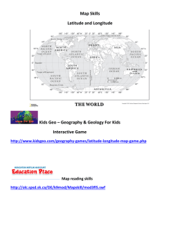 Map Skills Latitude and Longitude Kids Geo – Geography