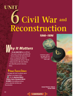 Chapter 15: Road to Civil War, 1820-1861