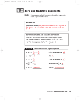 Notes of Sec 8 2 zero and neg exponents