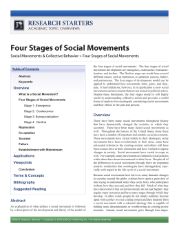 Four Stages of Social Movements