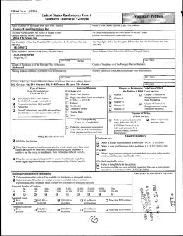 United States Bankruptcy Court Southern District of