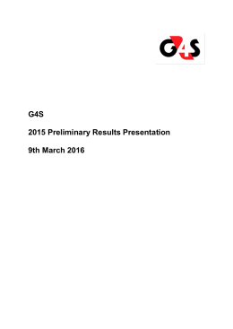 g4s 2015 preliminary results presentation - 09-03