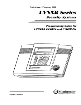 Programming Guide for LYNXR/LYNXR24