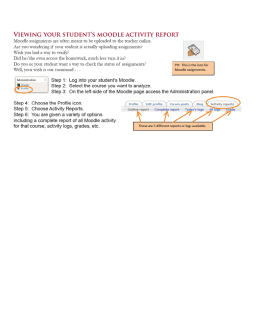 VIEWING YOUR STUDENT`S MOODLE ACTIVITY REPORT