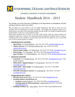 2014-2015 AOSS Student Handbook