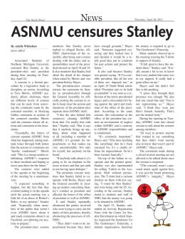 ASNMU censures Stanley
