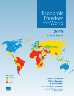 Economic Freedom of the World: 2015 Annual Report