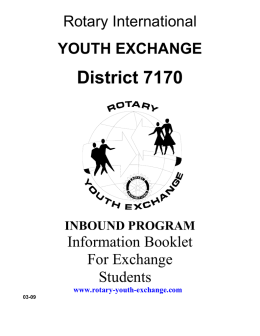 Rotary Youth Exchange District 7170