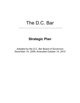 The DC Bar - District of Columbia Bar