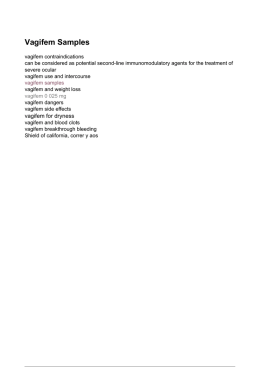 Vagifem Samples - Vagifem Dangers