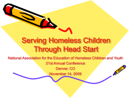 Head Start - The National Association for the Education of Homeless