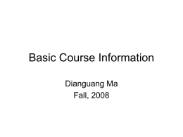 View Course Syllabus archive.