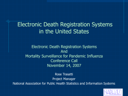 Click here to the Electronic Death Registration