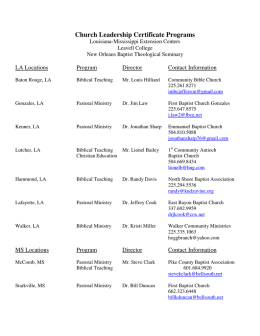 Church Leadership Certificate Programs