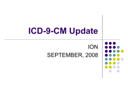 ICD-9-CM Update