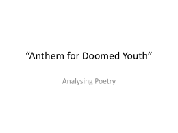 Anthem of Doomed Youth