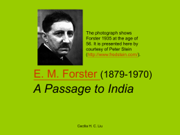 Forster`s A Passage to India