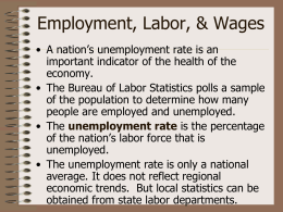 Employment, Labor, and Wages