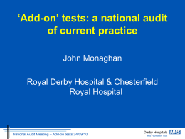 a national audit of current practice