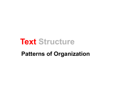 Text Structure - ereadingworksheets
