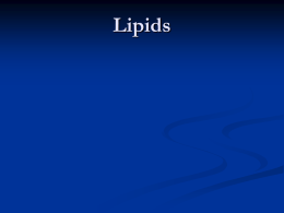 Classification of Lipids