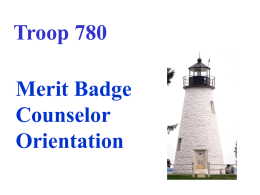 Registering as a Merit Badge Counselor