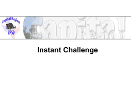 Instant Challenge Tips PowerPoint