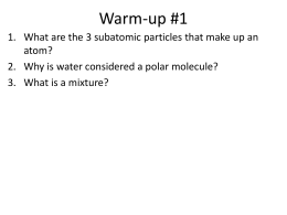 Ch. 2 Chemistry of Life