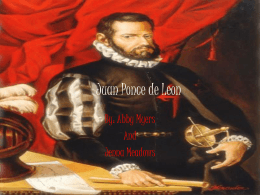 Juan Ponce de Leon - Gallipolis City Schools