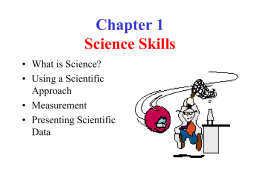 Chapter 1 Exploring Physical Science
