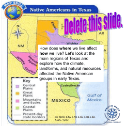 Texas Regions and Tribes Flap Book